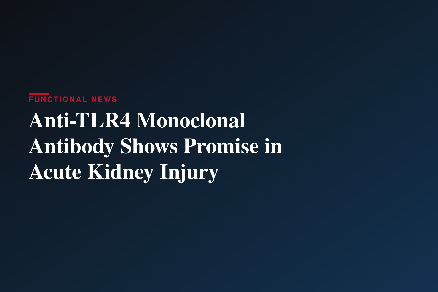 Edesa Biotech Reports Positive Exploratory Data for Paridiprubart in Patients with Acute Kidney Injury
