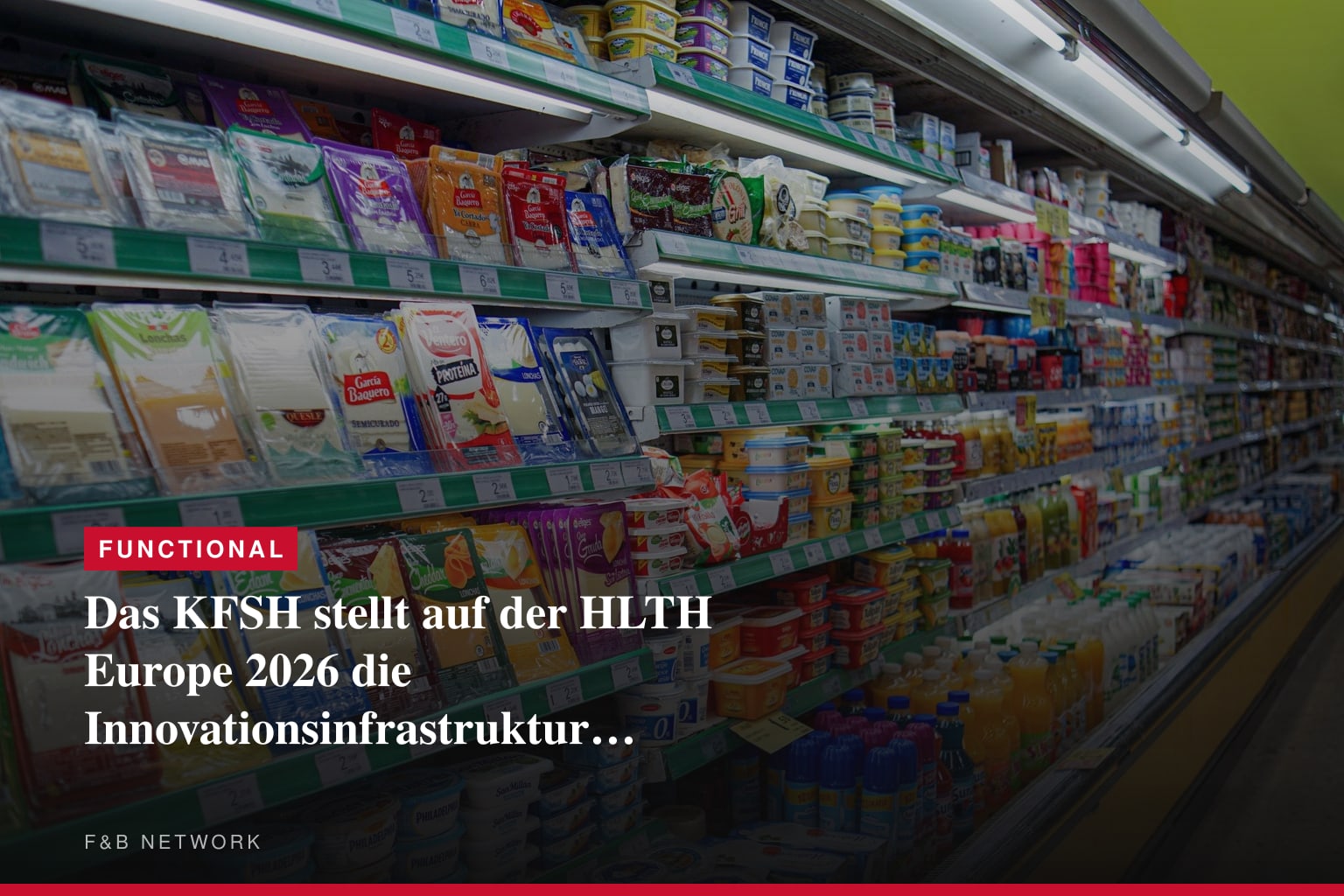 Das KFSH stellt auf der HLTH Europe 2026 die Innovationsinfrastruktur als Grundlage für eine nachhaltige Transformation des Gesundheitswesens in den Mittelpunkt