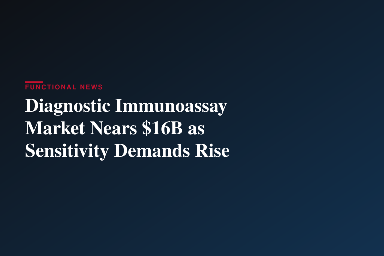Chemiluminescence Immunoassay Market Expected to Reach USD 16.39 Billion by 2031 | MarketsandMarkets™