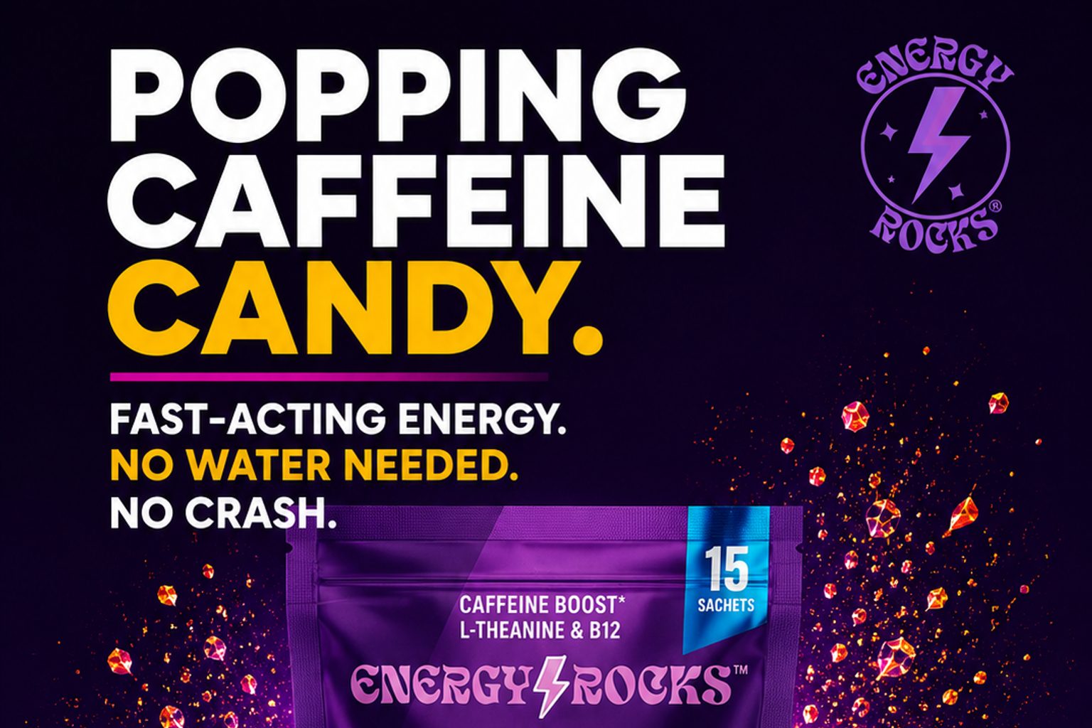 Energy Rocks launches functional candy with caffeine and L-theanine