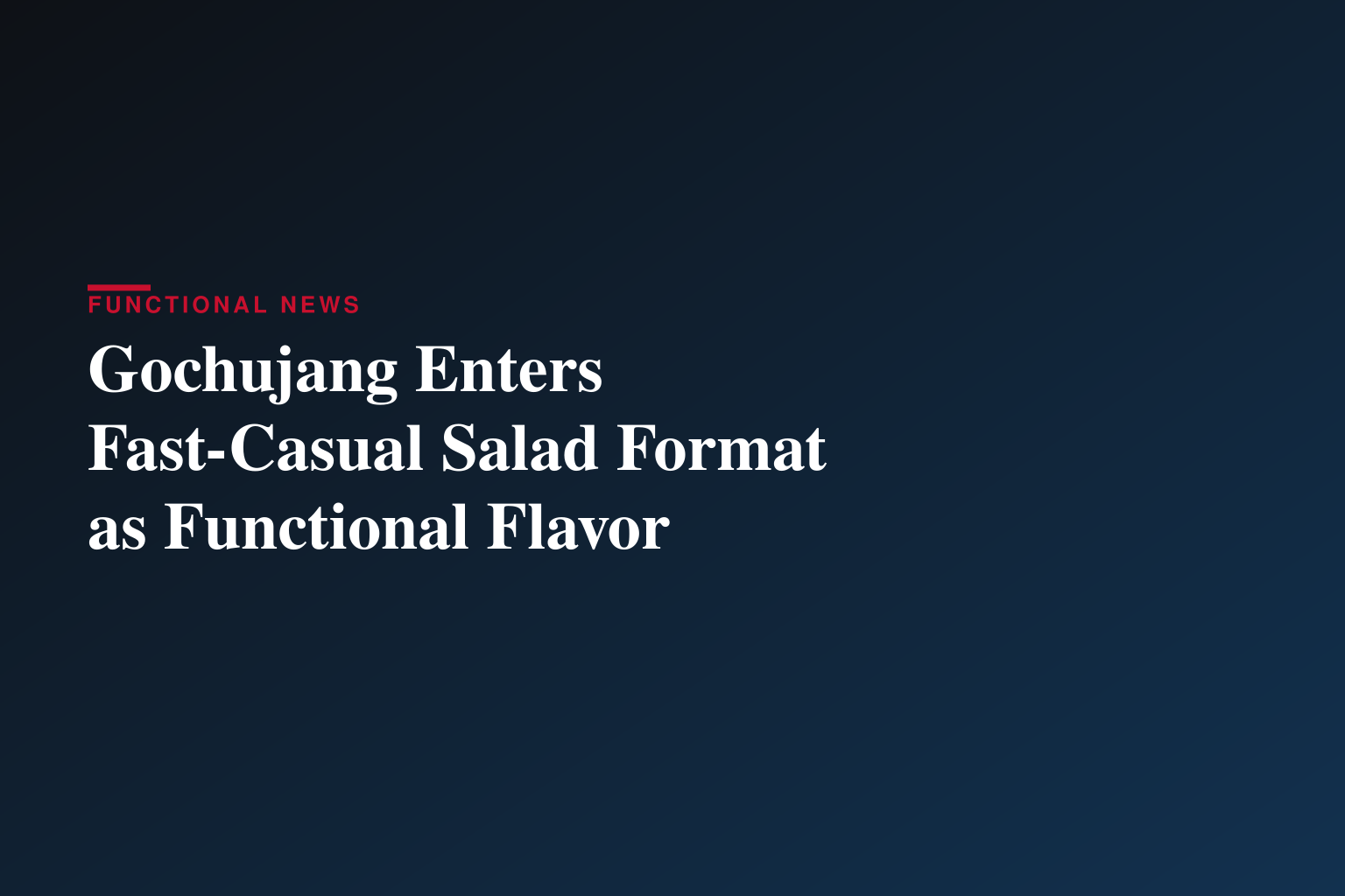 Trending International Flavor Gochujang Leads Just Salad’s Summer 2026 Seasonal Menu