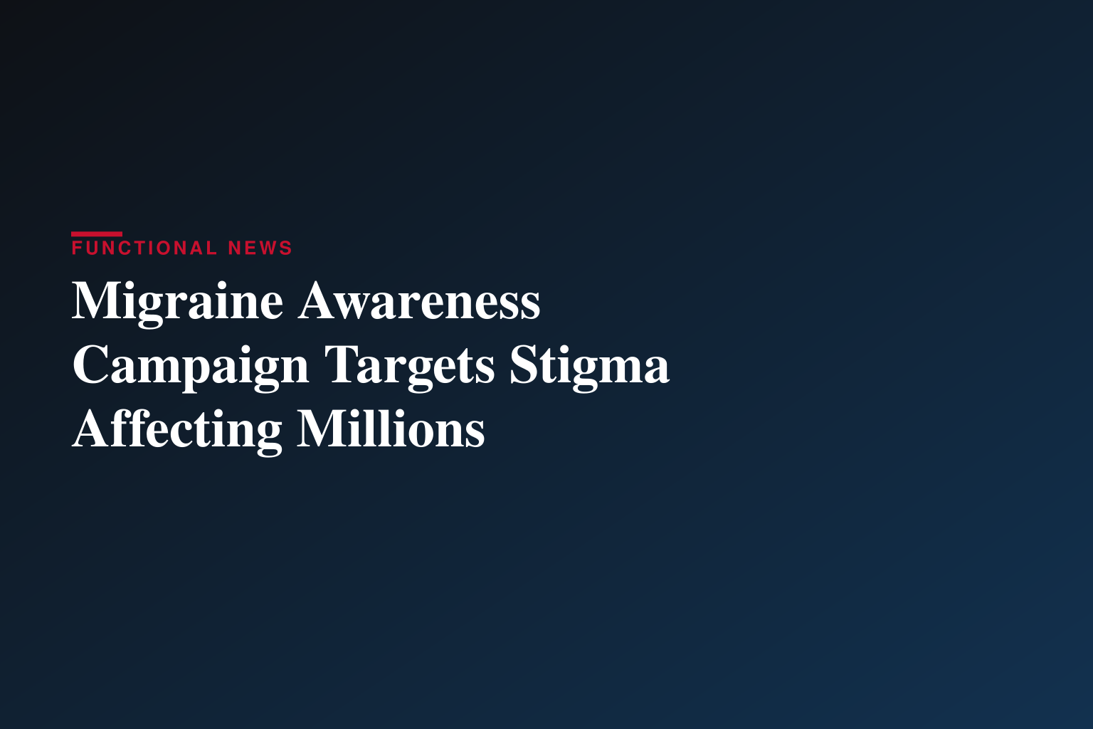 Shades For Migraine Brings Visibility And Validation To Millions