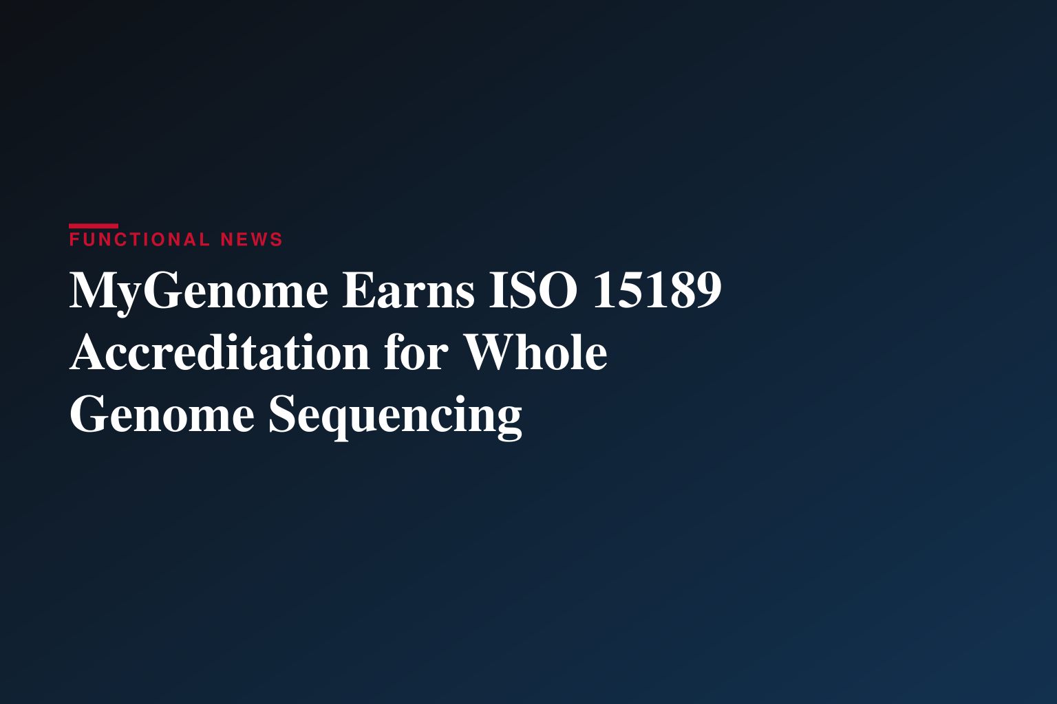 Alps Group Inc Expands MyGenome Accreditation to Include Whole Genome Sequencing Under MS ISO 15189:2022