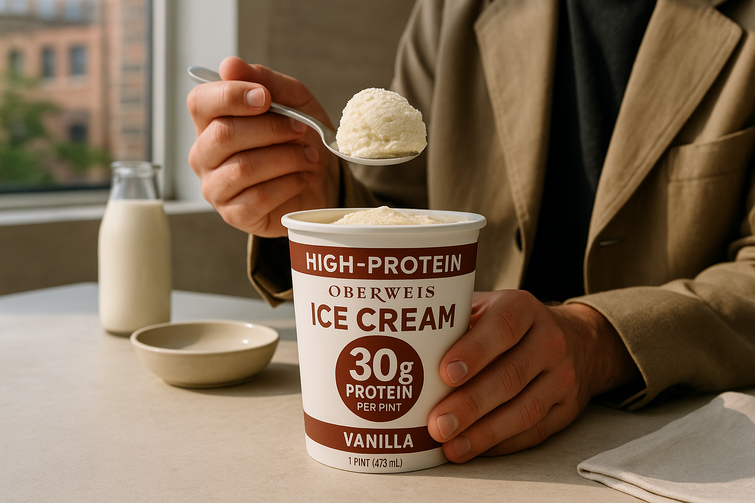 Oberweis High-Protein Ice Cream: 30g Protein Per Pint