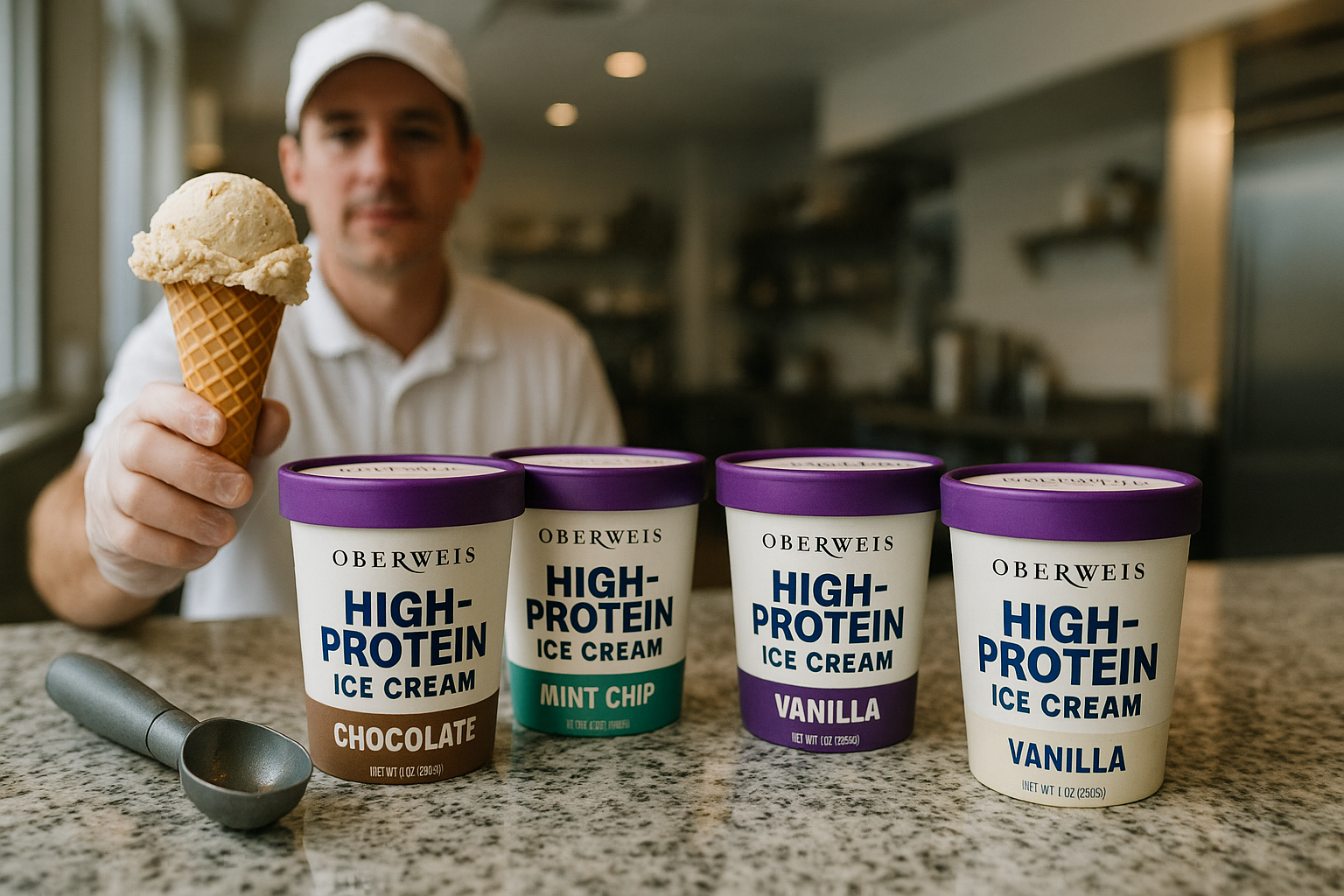 Oberweis Launches Functional Ice Cream with 30g Protein Per Pint