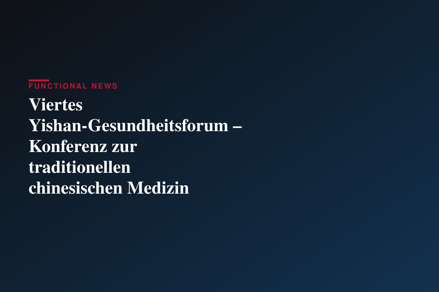 Viertes Yishan-Gesundheitsforum – Konferenz zur traditionellen chinesischen Medizin startet in Linqu, Shandong
